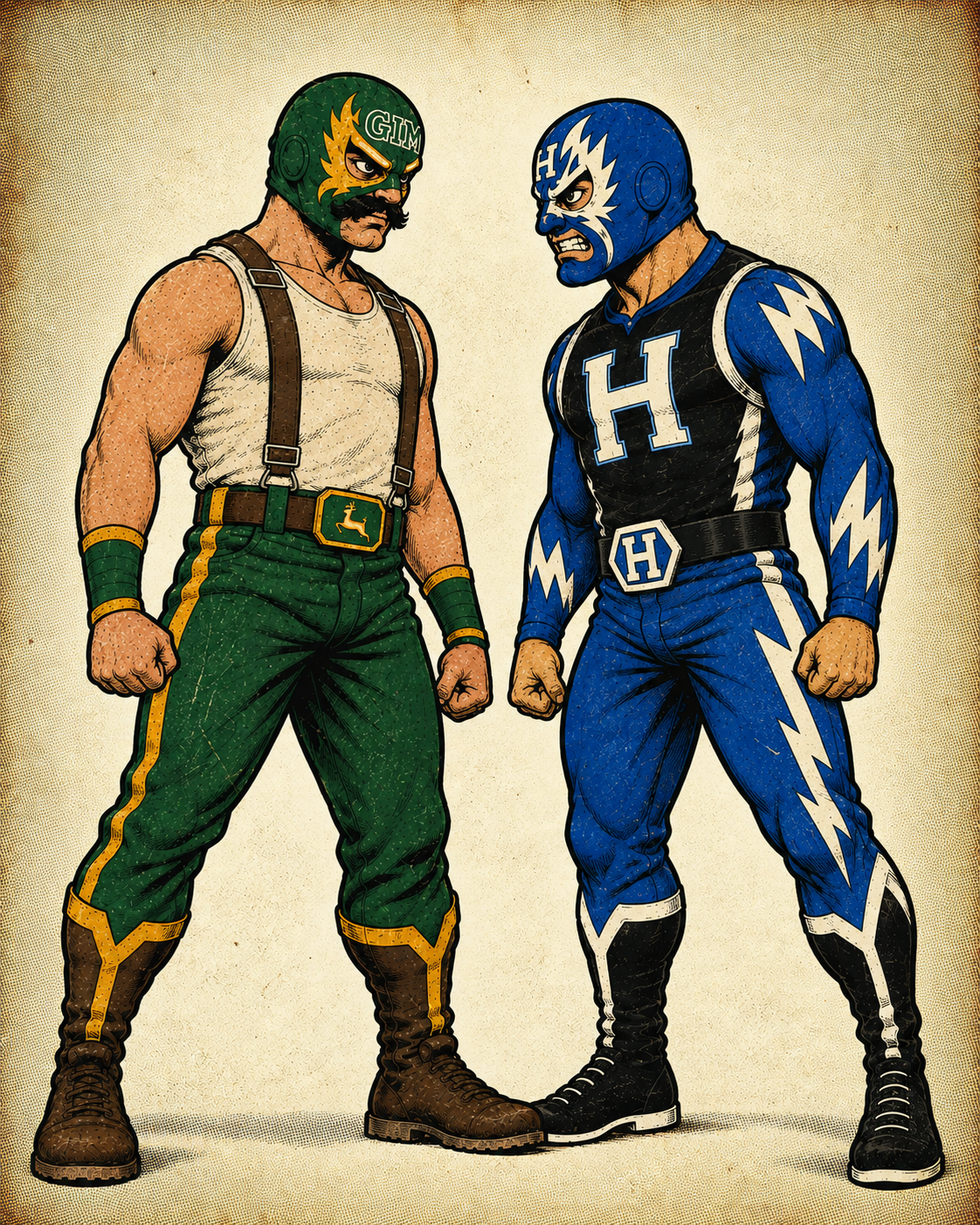 Luchadores Gimtrac frente a frente